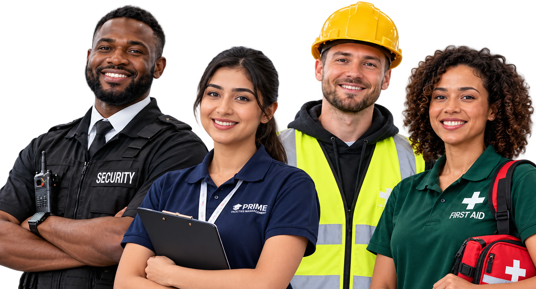 Security, training, construction and first aid professionals
