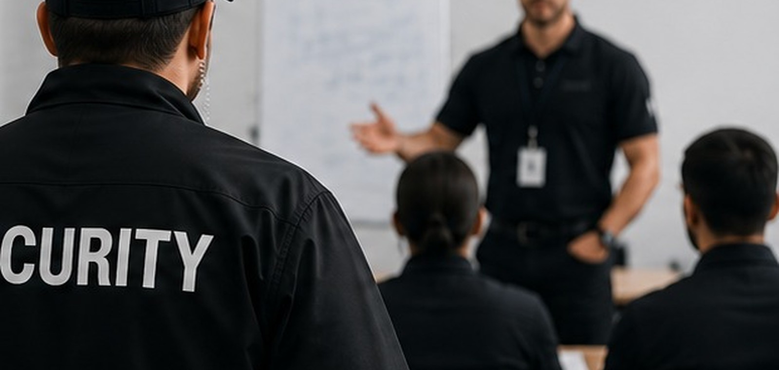 Professional security training classroom